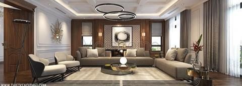  Thiết kế nội thất biệt thự hiện đại kết hợp tân cổ điển Vinhomes GreenBay
